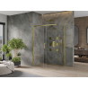 Mexen Omega kabina prysznicowa rozsuwana 120 x 70 cm, transparent, złota - 825-120-070-50-00