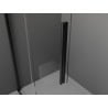 Mexen Velar L ścianka prysznicowa rozsuwana Walk-in 110 x 200 cm, grafit 8 mm, czarna - 871-110-003-43-70
