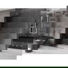 Mexen Velar L ścianka prysznicowa rozsuwana Walk-in 90 x 200 cm, grafit 8 mm, gun metal - 871-090-003-43-95