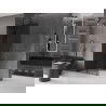 Mexen Velar L ścianka prysznicowa rozsuwana Walk-in 90 x 200 cm, grafit 8 mm, gun metal - 871-090-003-43-95