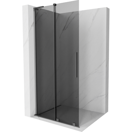 Mexen Velar L ścianka prysznicowa rozsuwana Walk-in 120 x 200 cm, grafit 8 mm, gun metal - 871-120-003-43-95