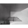 Mexen Velar L ścianka prysznicowa rozsuwana Walk-in 110 x 200 cm, grafit 8 mm, gun metal - 871-110-003-43-95