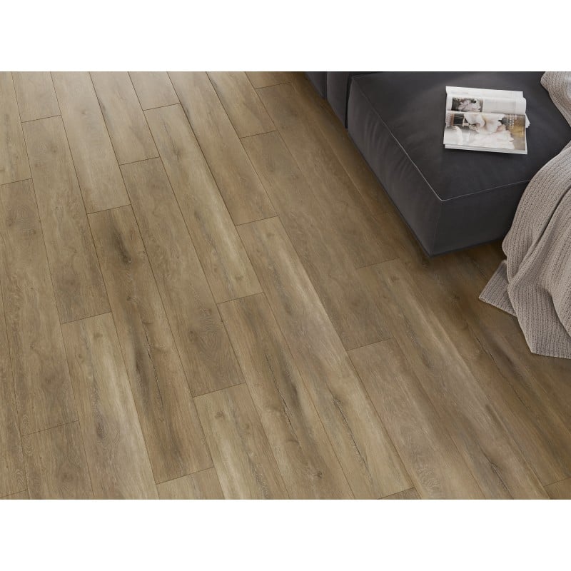 Mexen Long Creek próbka paneli winylowych SPC 6,5 mm, podkład IXPE 1,5 mm, 4 V-Fuga, Dąb - F1050-S