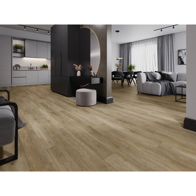 Mexen Clermont  próbka paneli winylowych SPC 6,5 mm, podkład IXPE 1,5 mm, 4 V-Fuga, Dąb - F1053-S