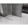 Mexen Velar L ścianka prysznicowa rozsuwana Walk-in 110 x 200 cm, transparent 8 mm, złota - 871-110-003-03-50