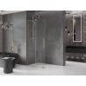 Mexen Velar L ścianka prysznicowa rozsuwana Walk-in 120 x 200 cm, transparent 8 mm, złota - 871-120-003-03-50