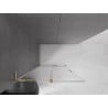 Mexen Velar L ścianka prysznicowa rozsuwana Walk-in 110 x 200 cm, transparent 8 mm, złota - 871-110-003-03-50