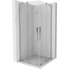 Mexen Velar L Duo kabina prysznicowa rozsuwana 90 x 90 cm, transparent, chrom - 871-090-090-02-03-01