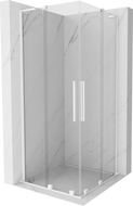 Mexen Velar L Duo kabina prysznicowa rozsuwana 90 x 90 cm, transparent, biała - 871-090-090-02-03-20