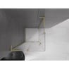 Mexen Velar L Duo kabina prysznicowa rozsuwana 80 x 80 cm, transparent, złota szczotkowana - 871-080-080-02-03-55