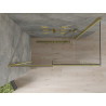 Mexen Omega kabina prysznicowa rozsuwana 140 x 70 cm, transparent, złota - 825-140-070-50-00