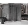 Mexen Velar L Duo kabina prysznicowa rozsuwana 100 x 100 cm, transparent, gun gray szczotkowany - 871-100-100-02-03-66