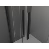 Mexen Velar L Duo kabina prysznicowa rozsuwana 80 x 80 cm, transparent, gun gray szczotkowany - 871-080-080-02-03-66