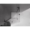 Mexen Velar L Duo kabina prysznicowa rozsuwana 100 x 100 cm, transparent, czarna - 871-100-100-02-03-70