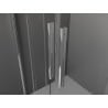 Mexen Velar L Duo kabina prysznicowa rozsuwana 80 x 80 cm, szron, chrom - 871-080-080-02-33-01
