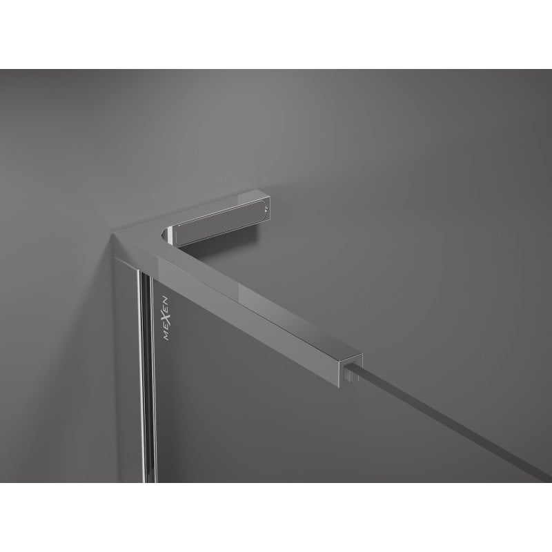 Mexen Velar L Duo kabina prysznicowa rozsuwana 100 x 100 cm, szron, chrom - 871-100-100-02-33-01
