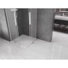 Mexen Velar L Duo kabina prysznicowa rozsuwana 80 x 80 cm, szron, biała - 871-080-080-02-33-20