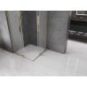 Mexen Velar L Duo kabina prysznicowa rozsuwana 100 x 100 cm, szron, złota - 871-100-100-02-33-50
