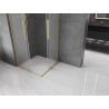 Mexen Velar L Duo kabina prysznicowa rozsuwana 80 x 80 cm, szron, złota szczotkowana - 871-080-080-02-33-55