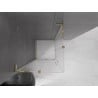 Mexen Velar L Duo kabina prysznicowa rozsuwana 90 x 90 cm, szron, złota - 871-090-090-02-33-50