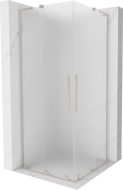 Mexen Velar L Duo kabina prysznicowa rozsuwana 80 x 80 cm, szron, nikiel szczotkowany - 871-080-080-02-33-97