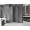 Mexen Velar L Duo kabina prysznicowa rozsuwana 100 x 100 cm, szron, nikiel szczotkowany - 871-100-100-02-33-97