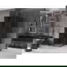 Mexen Velar L Duo kabina prysznicowa rozsuwana 80 x 80 cm, grafit, gun metal - 871-080-080-02-43-95