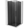 Mexen Velar L Duo kabina prysznicowa rozsuwana 90 x 90 cm, grafit, gun metal - 871-090-090-02-43-95