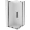 Mexen Velar L Duo kabina prysznicowa rozsuwana 90 x 90 cm, szron, gun metal - 871-090-090-02-33-95