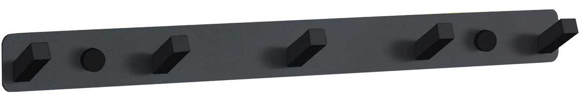 Mexen haczyk na ręcznik z pięcioma uchwytami, czarny - 709175-70