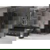 Mexen Velar L Duo kabina prysznicowa rozsuwana 80 x 80 cm, grafit, złota - 871-080-080-02-43-50