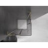 Mexen Velar L Duo kabina prysznicowa rozsuwana 80 x 80 cm, grafit, złota - 871-080-080-02-43-50