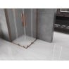 Mexen Velar L Duo kabina prysznicowa rozsuwana 80 x 80 cm, szron, różowe złoto - 871-080-080-02-33-60