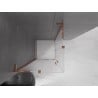Mexen Velar L Duo kabina prysznicowa rozsuwana 80 x 80 cm, szron, różowe złoto - 871-080-080-02-33-60