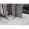 Mexen Velar L Duo kabina prysznicowa rozsuwana 80 x 80 cm, szron, różowe złoto - 871-080-080-02-33-60