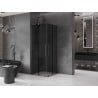 Mexen Velar L Duo kabina prysznicowa rozsuwana 100 x 100 cm, grafit, gun gray szczotkowany - 871-100-100-02-43-66