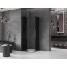 Mexen Velar L Duo kabina prysznicowa rozsuwana 100 x 100 cm, grafit, gun gray szczotkowany - 871-100-100-02-43-66