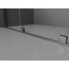 Mexen Velar L Duo kabina prysznicowa rozsuwana 100 x 100 cm, grafit, gun gray szczotkowany - 871-100-100-02-43-66