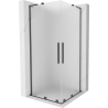 Mexen Velar L Duo kabina prysznicowa rozsuwana 100 x 100 cm, szron, gun gray szczotkowany - 871-100-100-02-33-66