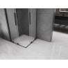 Mexen Velar L Duo kabina prysznicowa rozsuwana 100 x 100 cm, szron, czarna - 871-100-100-02-33-70