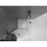 Mexen Velar L Duo kabina prysznicowa rozsuwana 100 x 100 cm, szron, czarna - 871-100-100-02-33-70