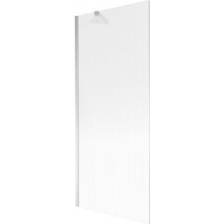 Mexen Next parawan nawannowy 1-skrzydłowy 80 x 150 cm, prążki, chrom - 895-080-000-00-09-01