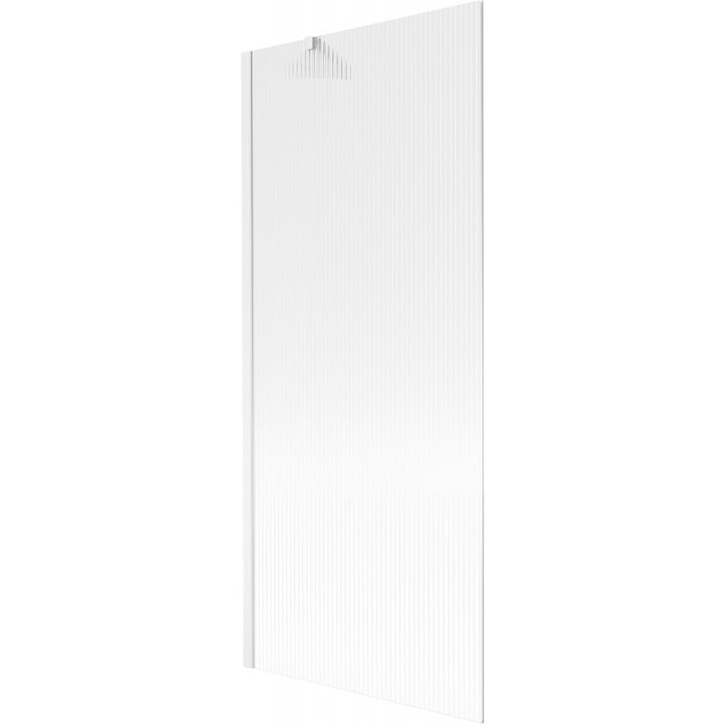 Mexen Next parawan nawannowy 1-skrzydłowy 80 x 150 cm, prążki, biały - 895-080-000-00-09-20