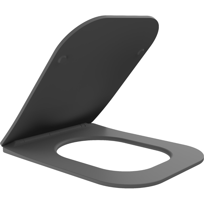 Mexen Teo deska wolnoopadająca slim, duroplast, szara ciemna mat - 39840071
