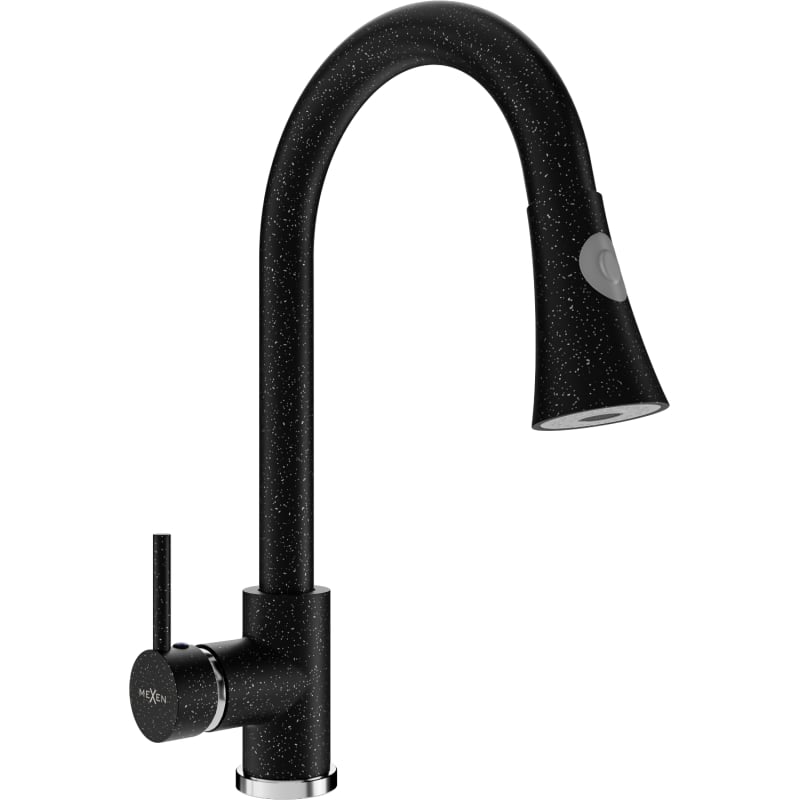 Mexen Elia bateria kuchenna, czarna nakrapiana - 670101-76