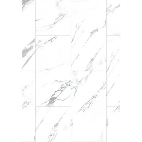 Mexen Glacier White próbka paneli winylowych SPC 6,5 mm, IXPE 1,5 mm, 4 V-Fuga, Jazz White - F1151-S
