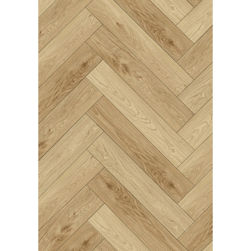 Mexen Anniston próbka paneli winylowych jodełka SPC 6,5 mm, podkład IPEX 1,5 mm, 4 V-Fuga, Dąb - F1171-S