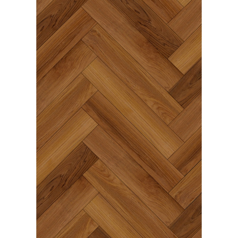 Mexen Lubbock próbka paneli winylowych jodełka SPC 6,5 mm, podkład IPEX 1,5 mm, 4 V-Fuga, Teak- F1186-S