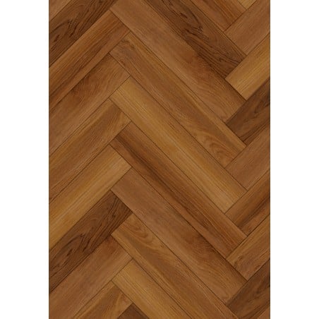 Mexen Lubbock próbka paneli winylowych jodełka SPC 6,5 mm, podkład IPEX 1,5 mm, 4 V-Fuga, Teak- F1186-S