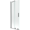 Mexen Velar parawan nawannowy 2-skrzydłowy rozsuwany 70 x 150 cm, transparent, gun metal - 896-070-000-01-95